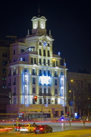 Twilight Stroll: Madrid's Festive Glow