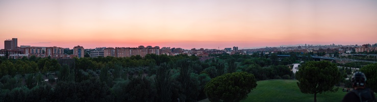 A sunset in Madrid